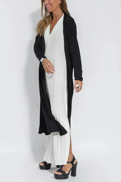 ELISE | Elegant Long Dress with Matching Cardigan Included