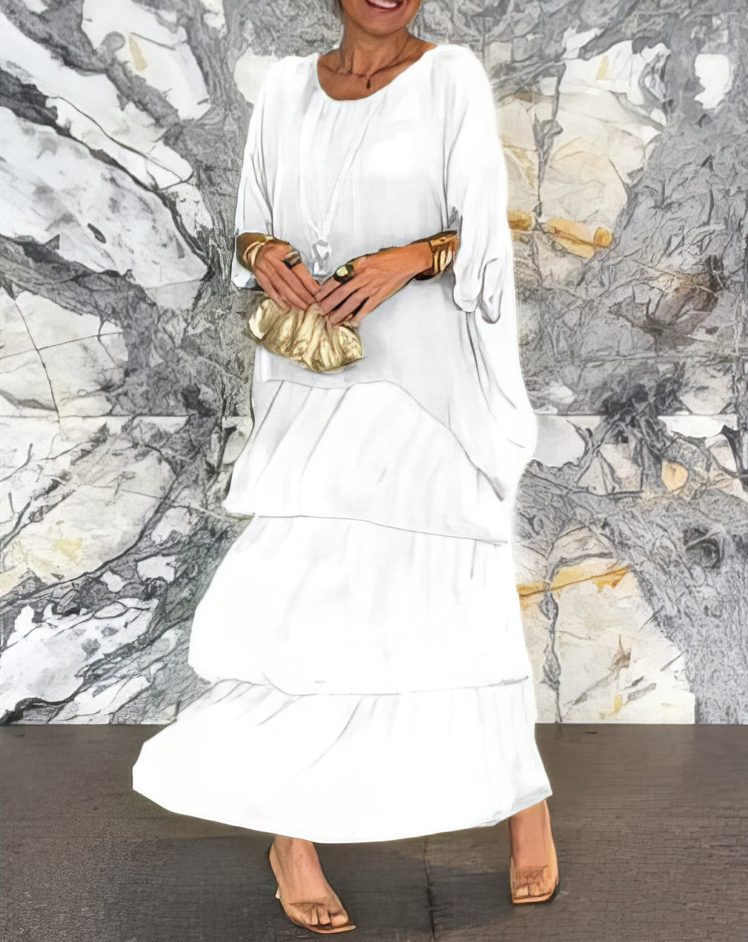 Caroline | Elegante Comfortabele Maxi Jurk voor Alle Gelegenheden