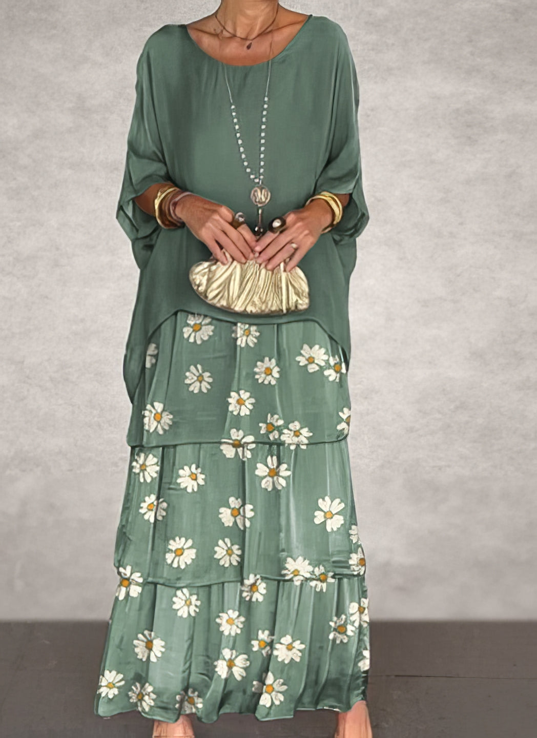 Caroline | Elegante Comfortabele Maxi Jurk voor Alle Gelegenheden
