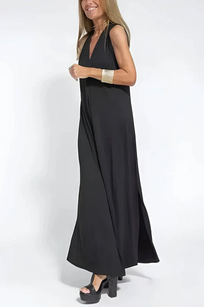 ELISE | Elegant Long Dress with Matching Cardigan Included