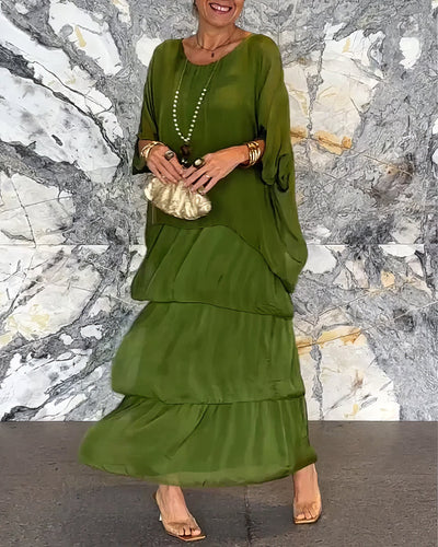 Caroline | Elegante Comfortabele Maxi Jurk voor Alle Gelegenheden