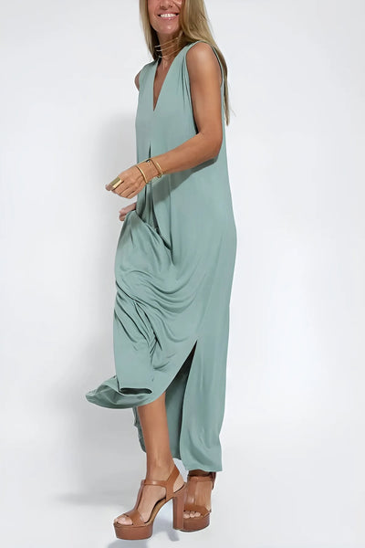 ELISE | Elegant Long Dress with Matching Cardigan Included