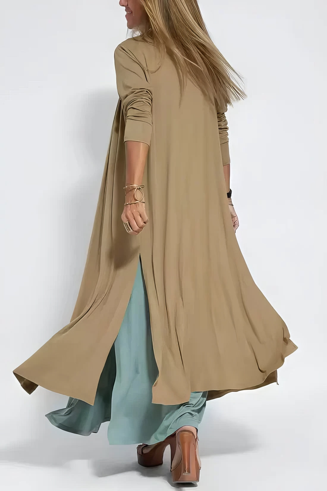 ELISE | Elegant Long Dress with Matching Cardigan Included